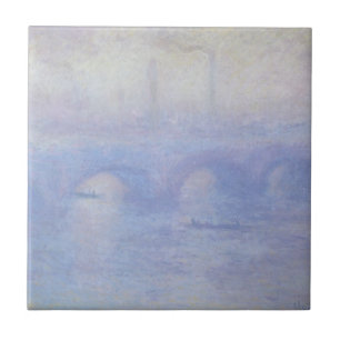 Wasserloo-Brücke, Nebeleffekt von Claude Monet Fliese