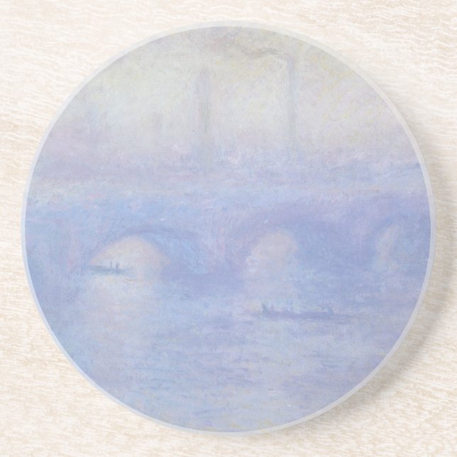 Wasserloo-Brücke, Nebeleffekt von Claude Monet Getränkeuntersetzer (Vorne)