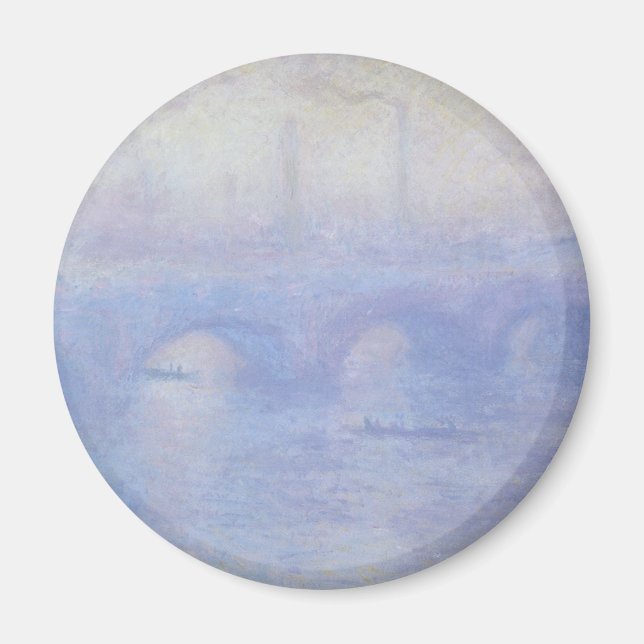 Wasserloo-Brücke, Nebeleffekt von Claude Monet Magnet (Vorne)