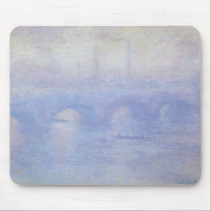 Wasserloo-Brücke, Nebeleffekt von Claude Monet Mousepad