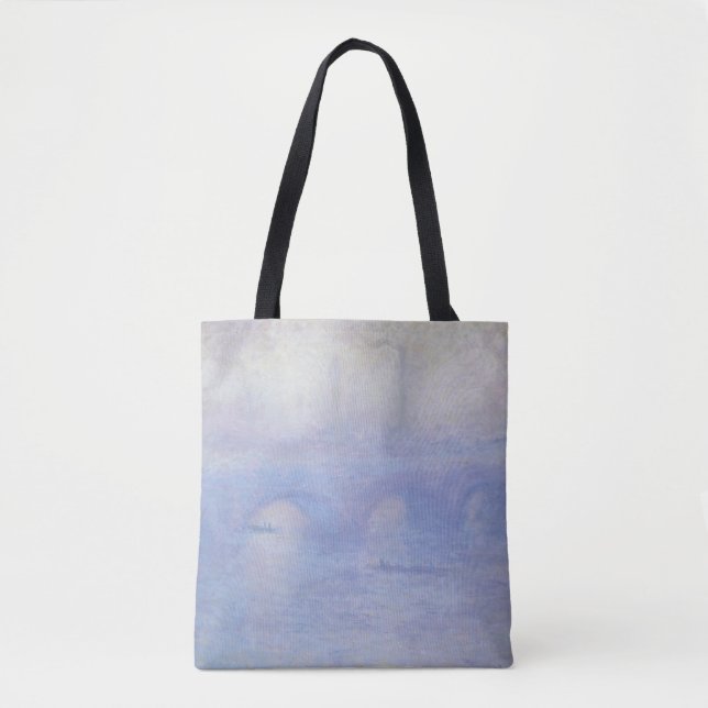 Wasserloo-Brücke, Nebeleffekt von Claude Monet Tasche (Vorderseite)