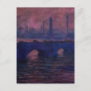 Wasserloo-Brücke, Wetterüberstrahlung von Claude M Postkarte