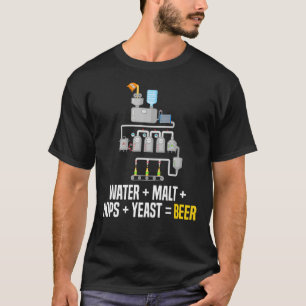 Wassermalz Hopfen Hefe Bierbrauerei B T-Shirt