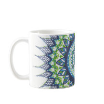 Wassermandala-Kaffee-Tasse