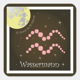 Wassermann 21. Januar bis 18. Februar Aufkleber