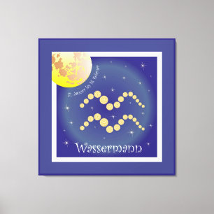 Wassermann 21. Januar bis 18. Februar Leinwand