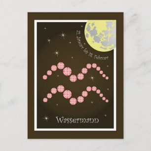 Wassermann 21. Januar bis 18. Februar Postkarte
