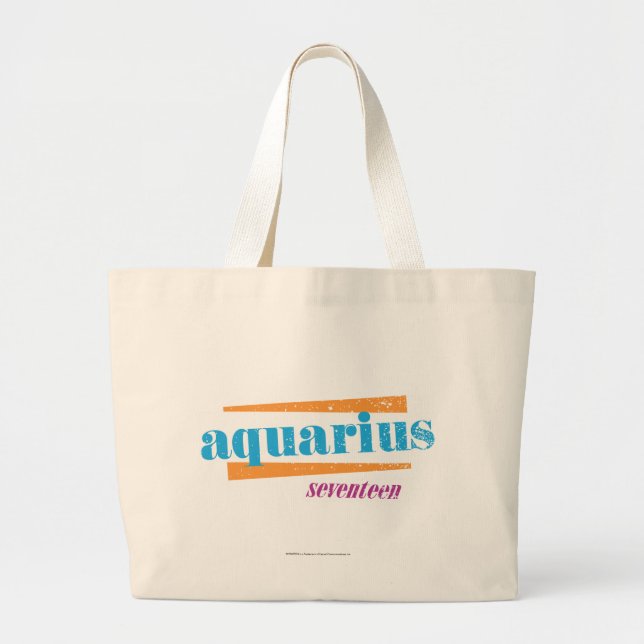 Wassermann-Aqua Jumbo Stoffbeutel (Vorne)