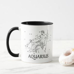 Wassermann-Astrologie-Konstellation und Tasse