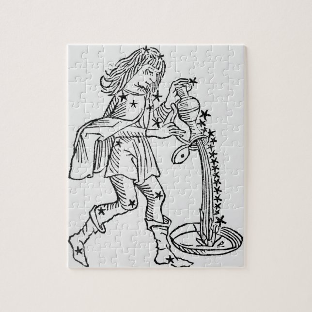 Wassermann (der Wasserträger) eine Illustration (Vertikal)