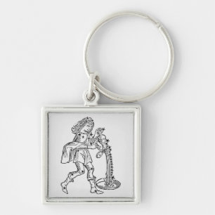 Wassermann (der Wasserträger) eine Illustration Schlüsselanhänger