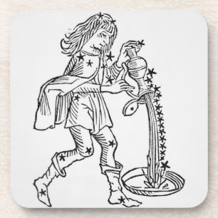 Wassermann (der Wasserträger) eine Illustration Untersetzer