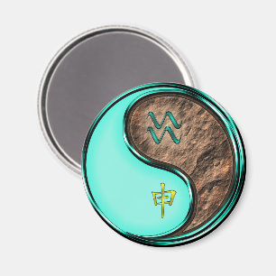 Wassermann & Erd-Affe Magnet