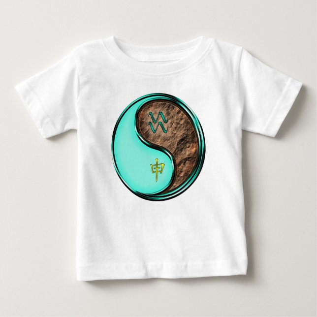 Wassermann & Erdaffe Baby T-shirt (Vorderseite)