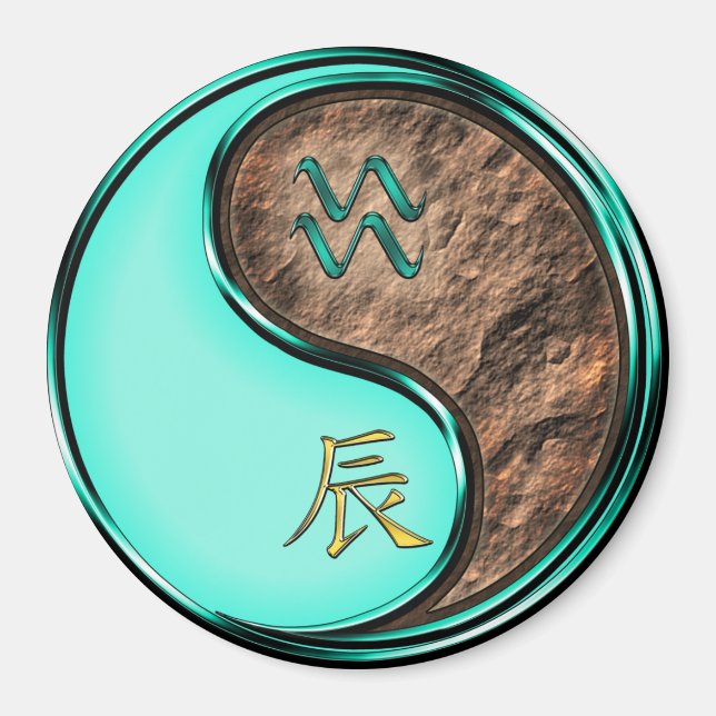 Wassermann & Erddrache Magnet (Vorne)