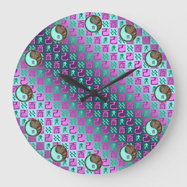 Wassermann & Erdhahn Große Wanduhr (Vorderseite)