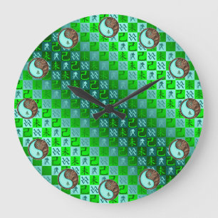 Wassermann & Erdziege Große Wanduhr