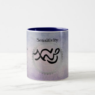 Wassermann - Fisch-Spitzen-Tasse Zweifarbige Tasse