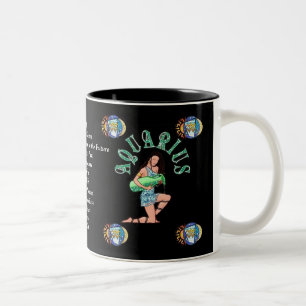 Wassermann-Geburts-Zeichen-Tierkreis-Tasse Zweifarbige Tasse