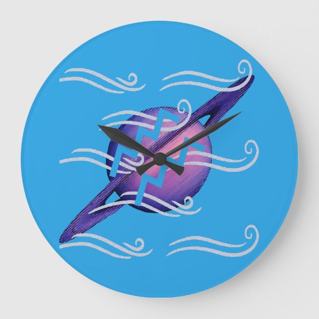 Wassermann Große Wanduhr (Vorderseite)