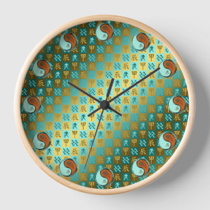 Wassermann & Holz-Drache Uhr