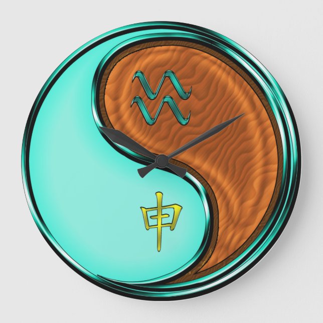 Wassermann & Holzaffe Große Wanduhr (Vorderseite)