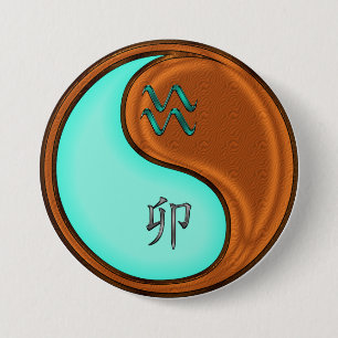 Wassermann & Holzkaninchen Button
