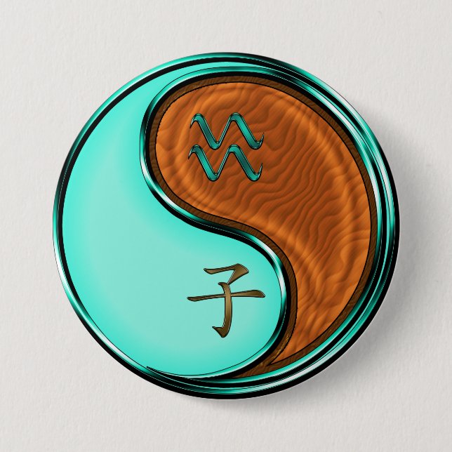 Wassermann & Holzratte Button (Vorderseite)