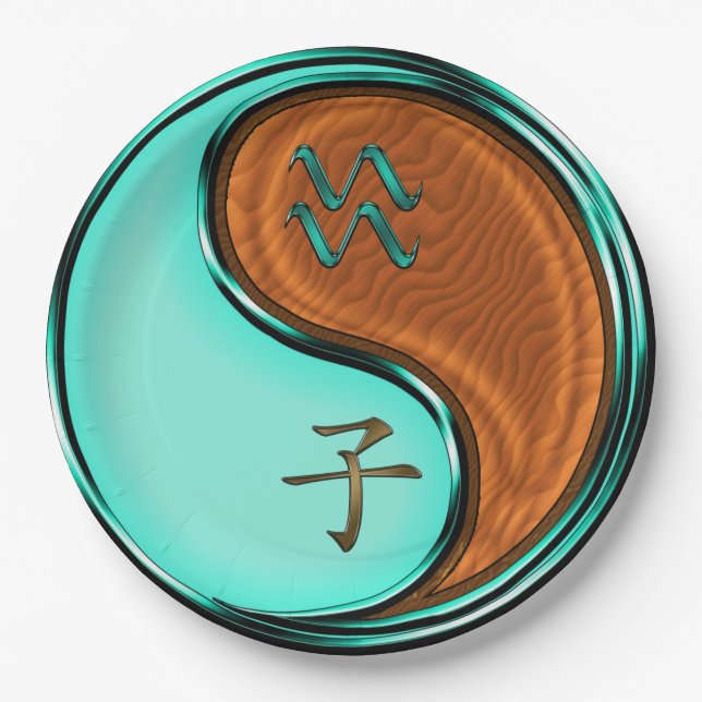 Wassermann & Holzratte Pappteller (Vorderseite)