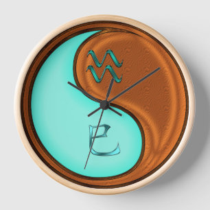 Wassermann & Holzschlange Uhr
