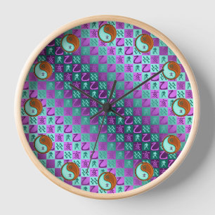 Wassermann & Holzschwein Uhr