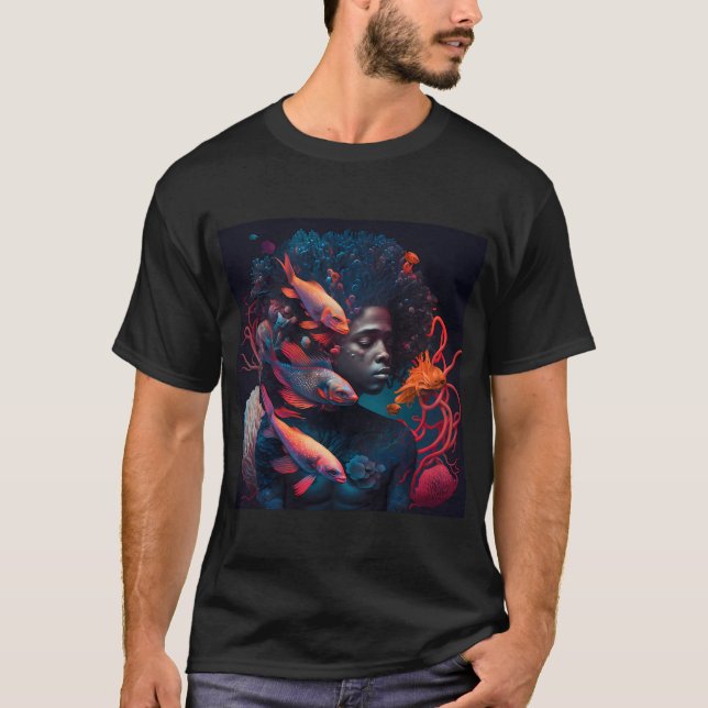 Wassermann in Ruhe T-Shirt (Vorderseite)
