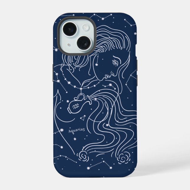 Wassermann iPhone 15 Hülle (Rückseite)