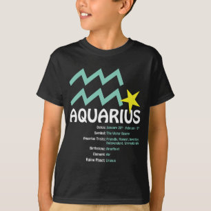Wassermann-Merkmal-Kinderdunkelheits-T - Shirt