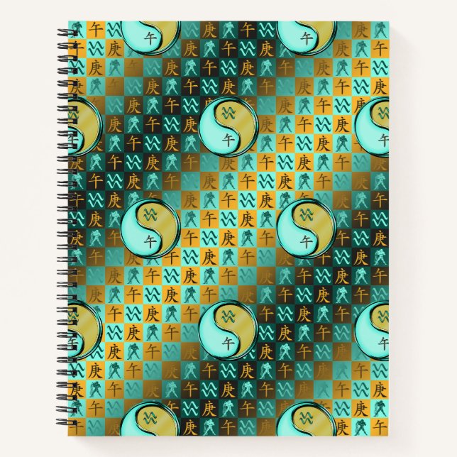 Wassermann & Metallpferd Notizbuch (Vorderseite)