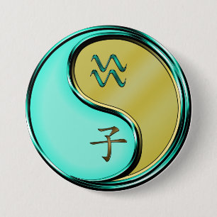Wassermann & Metallratte Button