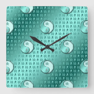 Wassermann Quadratische Wanduhr