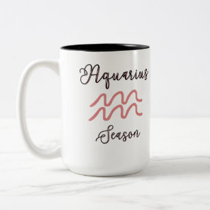 Wassermann-Saison - pink Zweifarbige Tasse