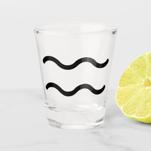 Wassermann Schnapsglas (Vorderseite)