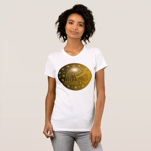 Wassermann-Sternzeichen-Emblem Minimales Himmels T-Shirt