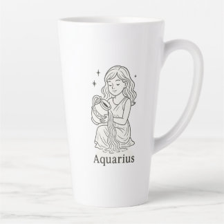 Wassermann-Sternzeichen-Frau  Milchtasse
