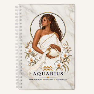 Wassermann-Sternzeichen-Journal mit Hartcover Notizbuch