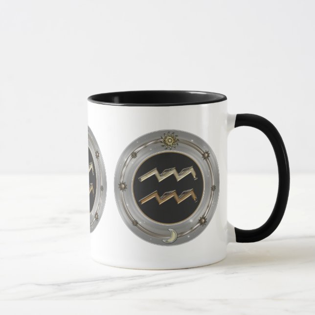 Wassermann-Tierkreis-Zeichen-Tassen Tasse (Rechts)