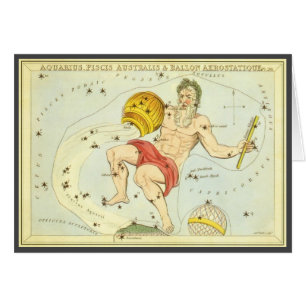 Wassermann, Vintage Konstellation, Urania's Spiege