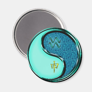 Wassermann & Wasser-Affe Magnet