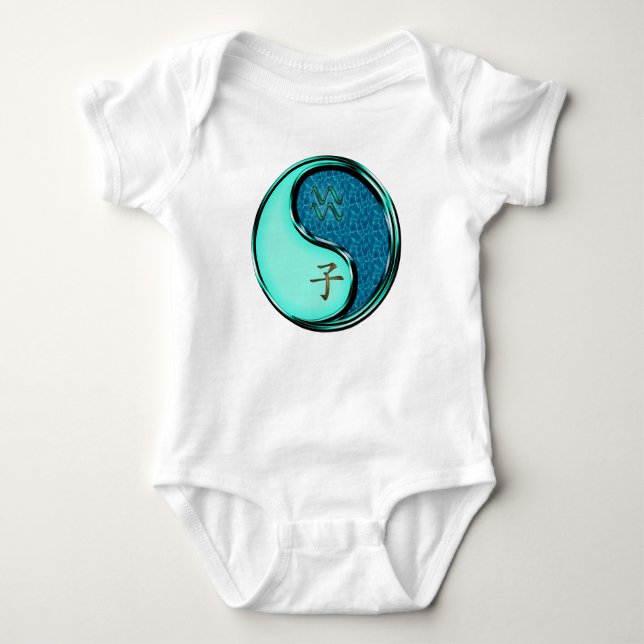 Wassermann & Wasser-Ratte Baby Strampler (Vorderseite)