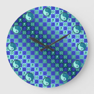 Wassermann & Wasserbüffel Große Wanduhr