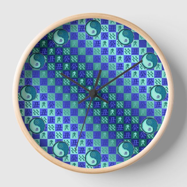 Wassermann & Wasserbüffel Uhr (Vorderseite)
