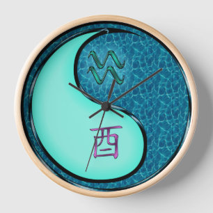 Wassermann & Wasserhahn Uhr