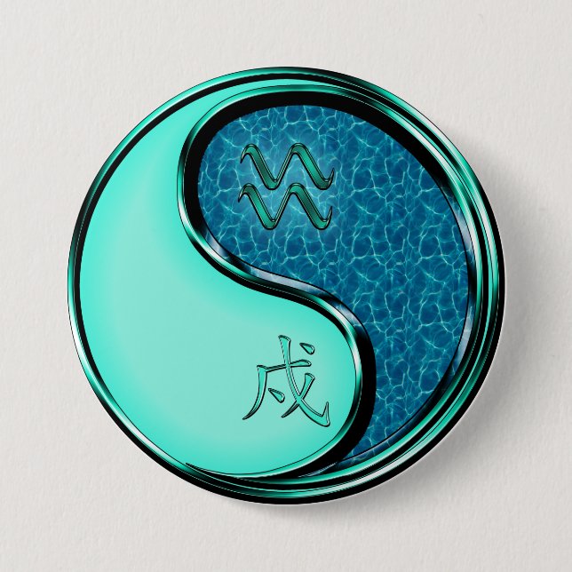 Wassermann & Wasserhund Button (Vorderseite)